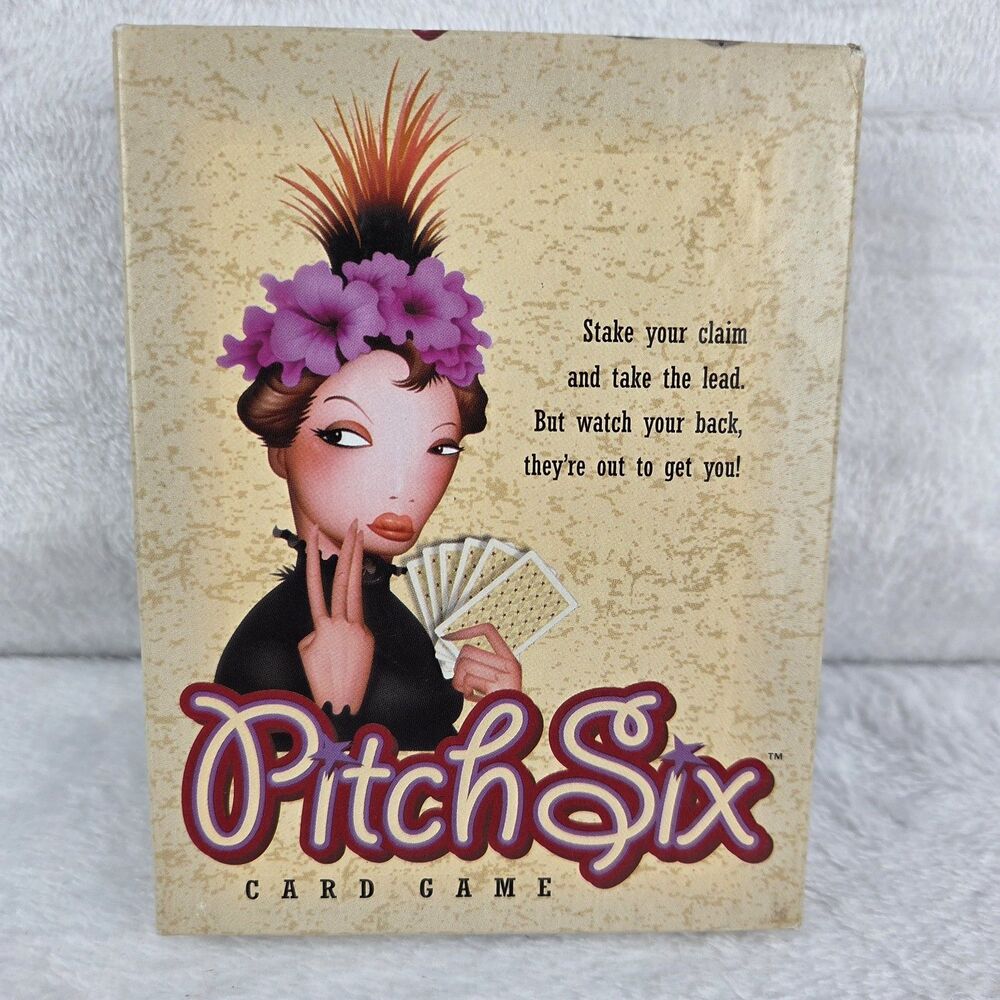 Vintage 2002 Pitch Six Card‎ Game Hasbro Complete Trick Taking Game